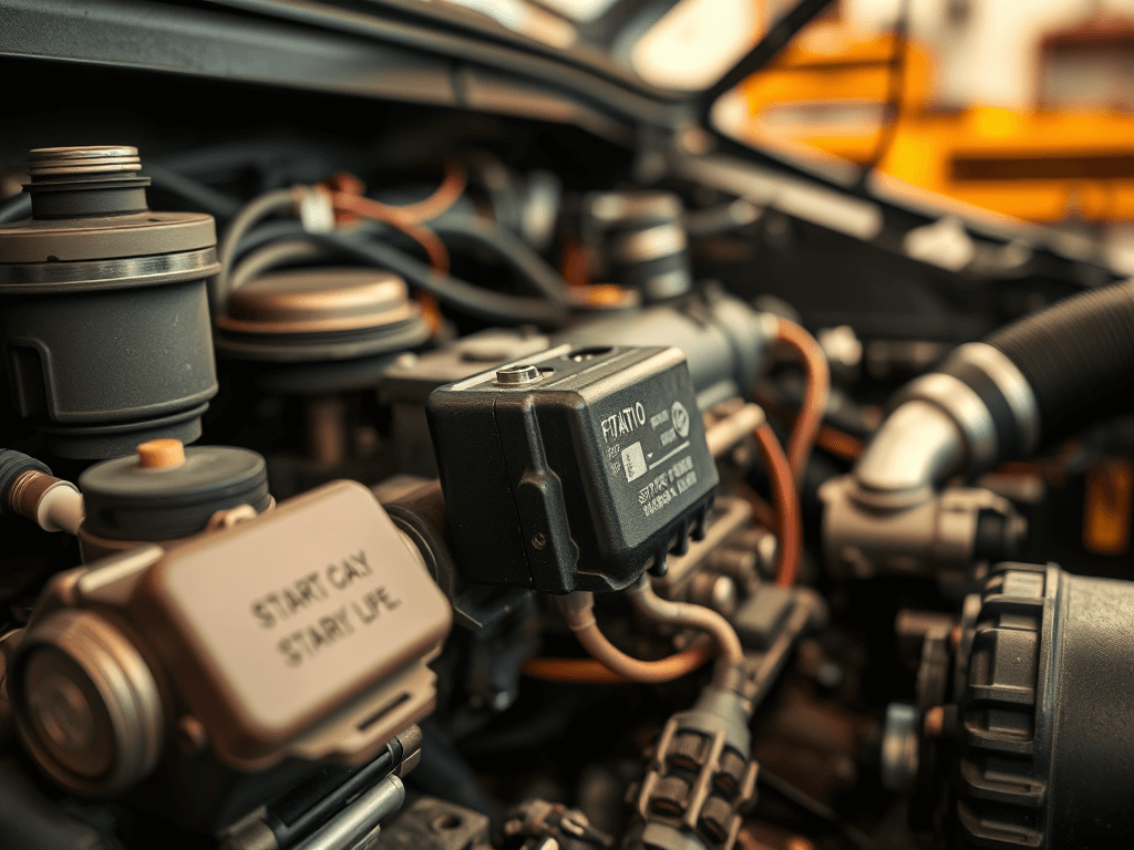 Gdzie jest przekaźnik rozrusznika w Fiat Ducato?