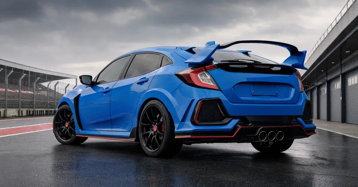 Honda Civic XI Type R na torze wyścigowym
