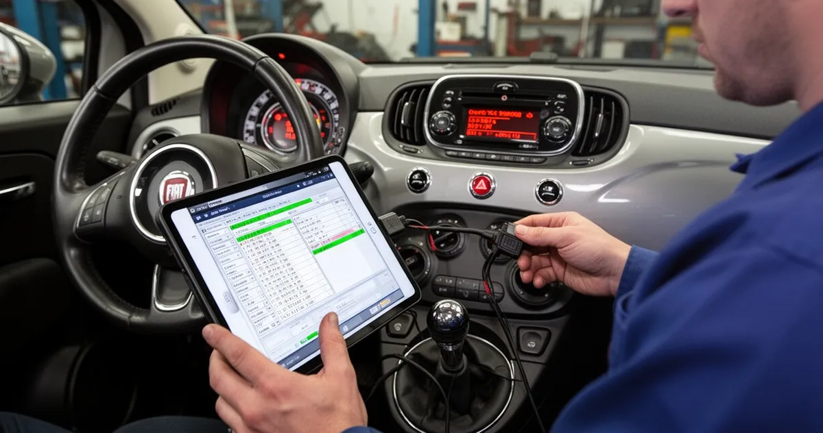 Diagnostyka komputerowa silnika Fiat 500 1.0