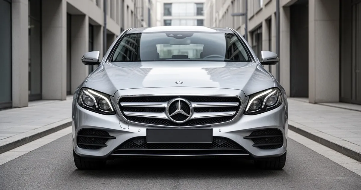 Mercedes E Klasa W213 sedan w kolorze srebrnym