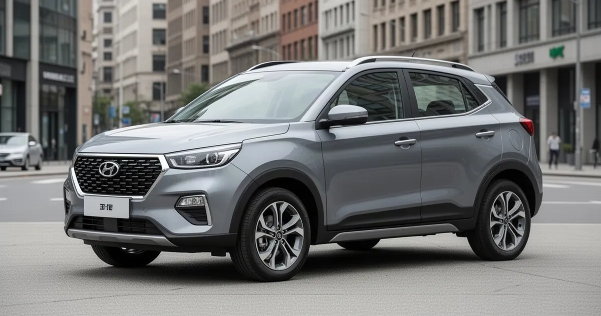 Kompaktowy SUV zaparkowany na ulicy
